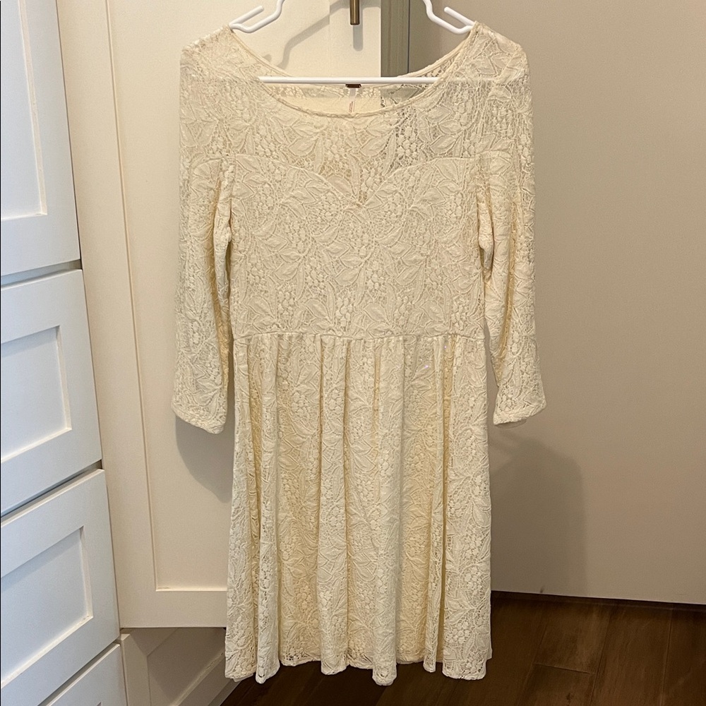 Free People Ivory Lace dress